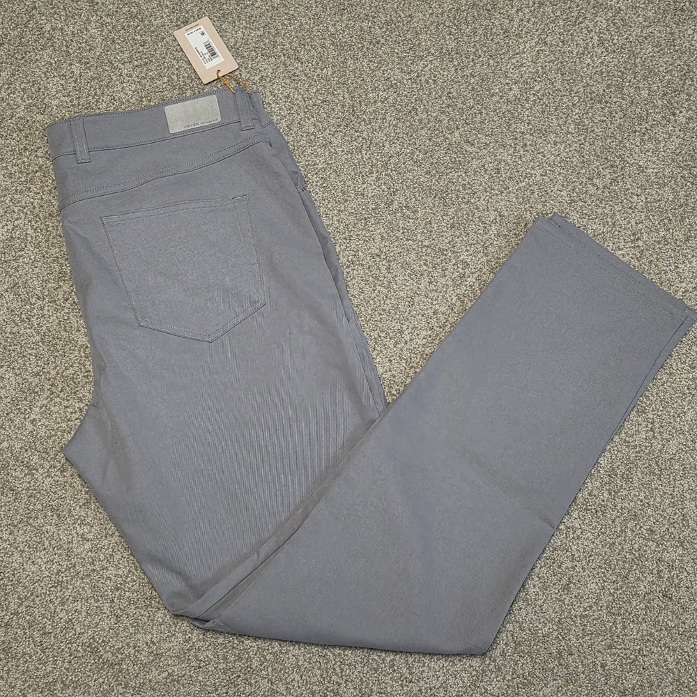 PETER MILLAR 'EB66' MENS GALE GRAY 5-POCKET PERFORMANCE PANTS Sz 36x32 $160 Golf